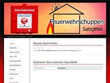 Tablet Screenshot of feuerwehrschuppen.de